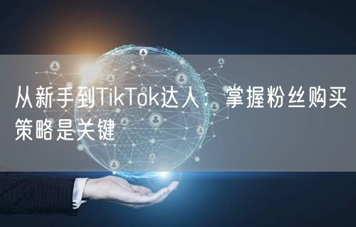 从新手到TikTok达人：掌握粉丝购买策略是关键
