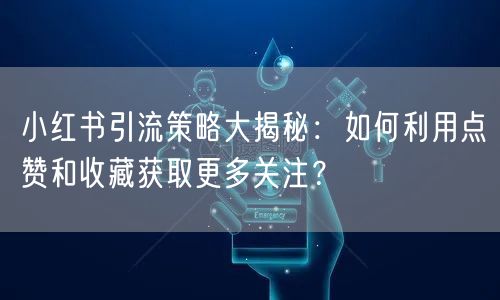 小红书引流策略大揭秘：如何利用点赞和收藏获取更多关注？